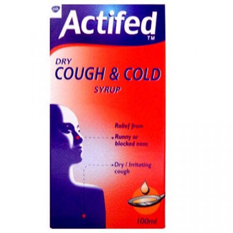 Actifed Dry Cough And Cold Syrup 100ml Pharmacy Direct Kenya