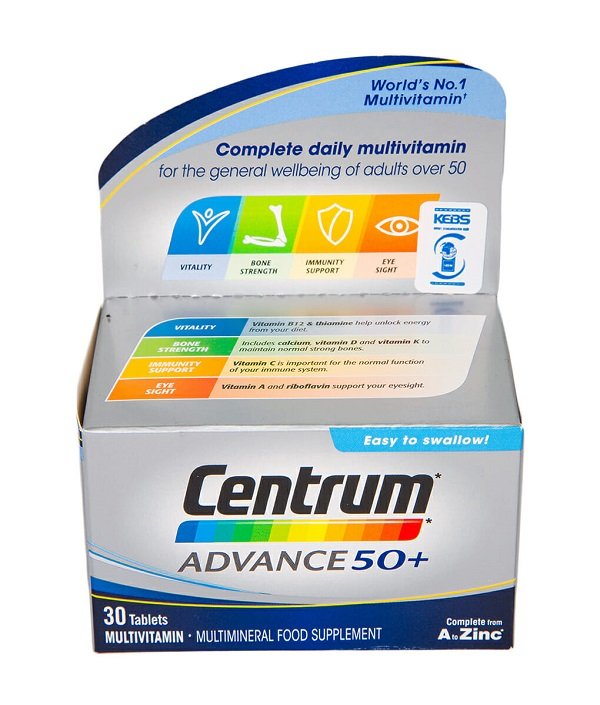 Centrum Advance 50+ tablets pack of 30's
