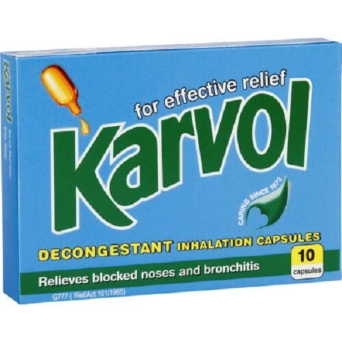 Karvol Decongestant Inhalant Capsules 10's