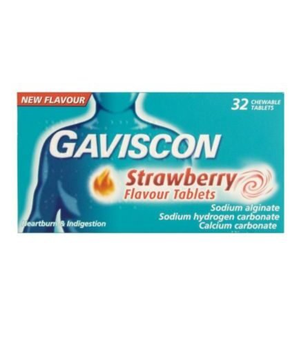 Gaviscon 250mg strawberry tablets pack of 32