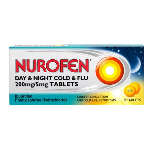 Nurofen day & night cold & flu tablets pack of 16