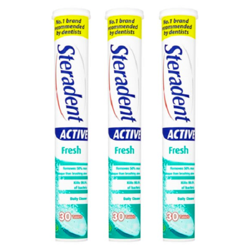 Steradent  active fresh tablets pack of 30