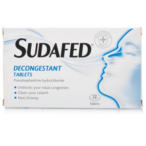 Sudafed decongestant  tablets pack of 12