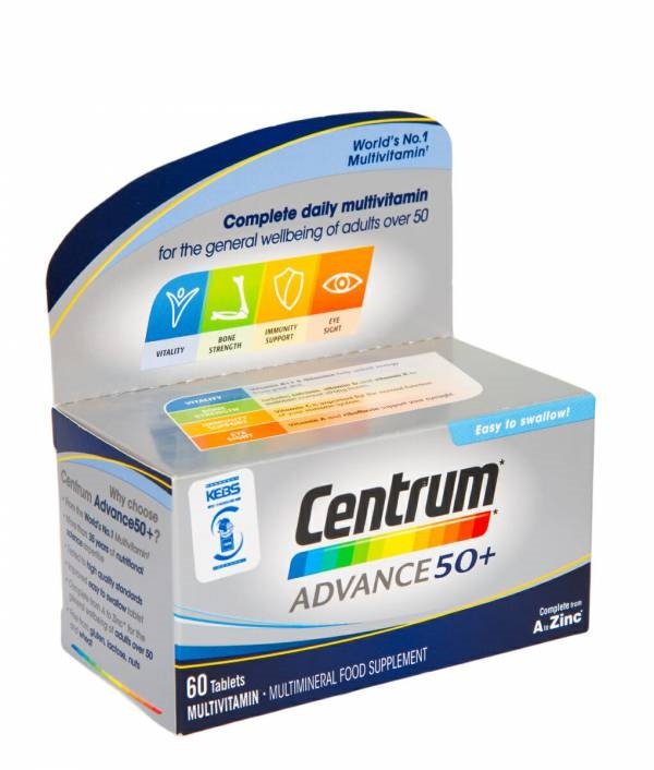 Centrum Advance 50+ tablets pack of 60's