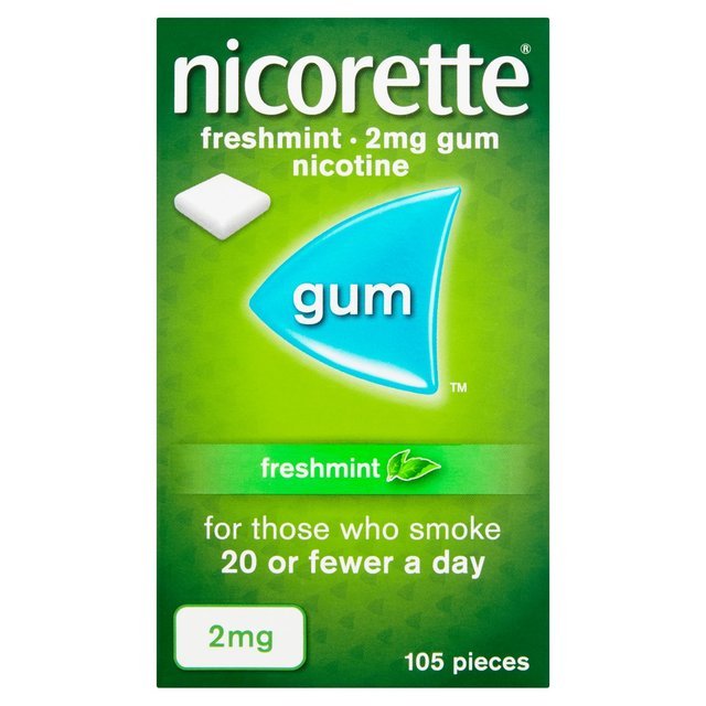 Nicorette Fresh mint 2mg Gum 105's
