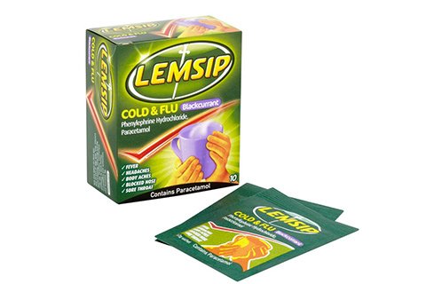 Lemsip Cold & Flu B/Currant 10'S