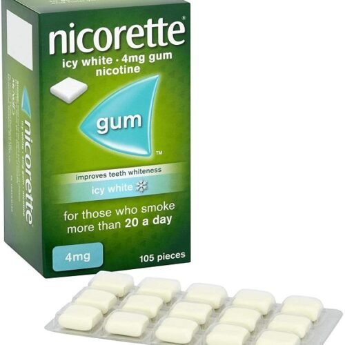 Nicorette Icy White 4mg Gum 105'S