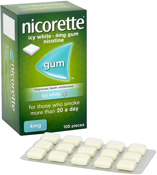Nicorette Icy White 4mg Gum 105'S
