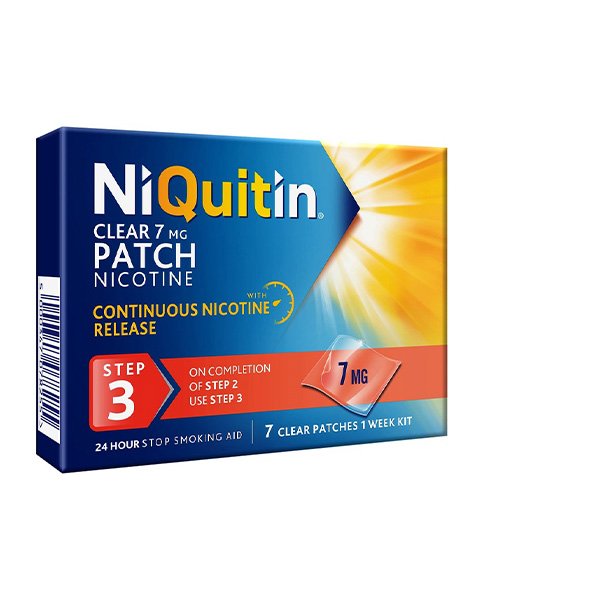 Niquitin Clear (Nicotine) 7mg/24Hrs Patches 7'S