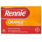 RENNIE ORANGE TABLETS 24'S