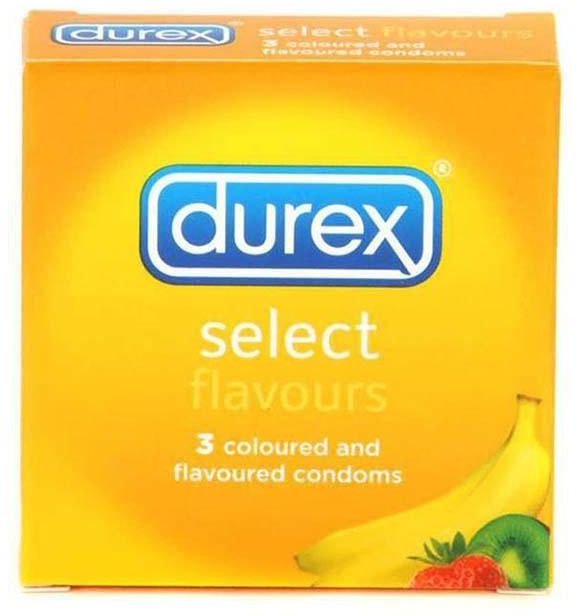 DUREX SELECT FLAVOURS CONDOMS 3`S