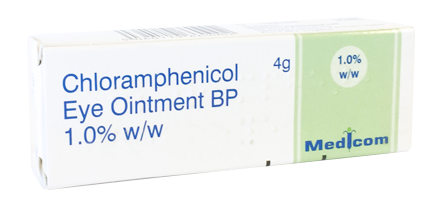 how long do you use chloramphenicol eye ointment for