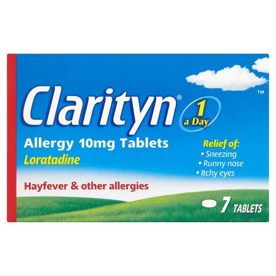 CLARITYN ALLERGY 10MG TABLETS 7`S