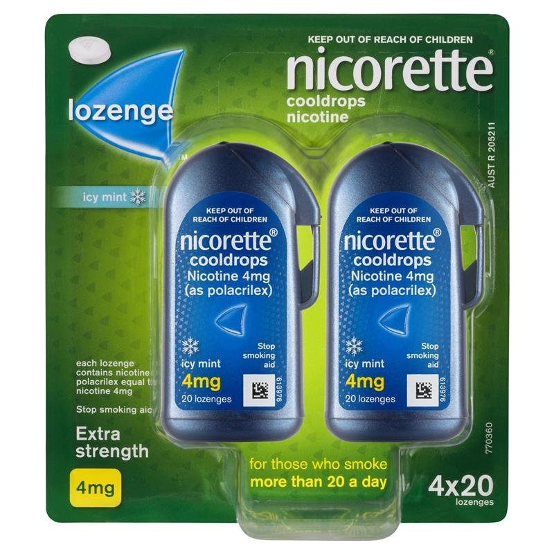Nicorette Cool Lozenges 4MG 80`S