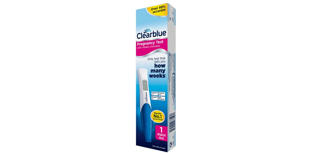 ClearBlue Digital Pregnancy Test Weeks Indicator 1's