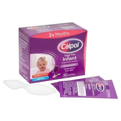 CALPOL 2+ MONTHS INFANT SACHETS 12`S