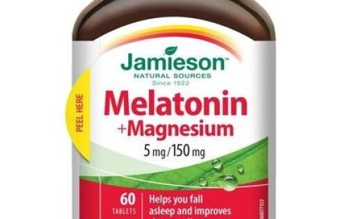 Jamieson Melatonin With Magnesium 5mg/150mg Tablets 60`S