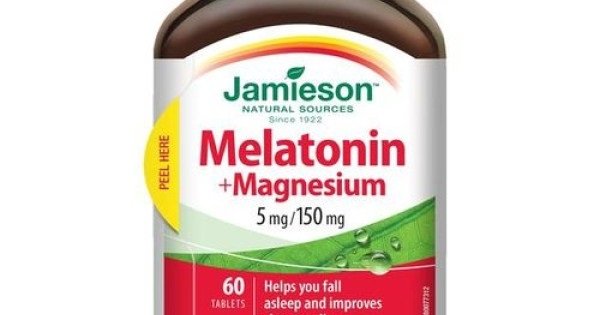 Jamieson Melatonin With Magnesium 5mg/150mg Tablets 60`S