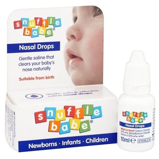 Saline Nasal Drops (Snuffle Babe) 10ml