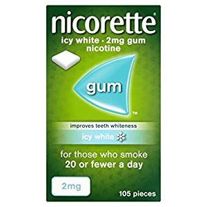 Nicorette Icy White 2mg Gum 105`s
