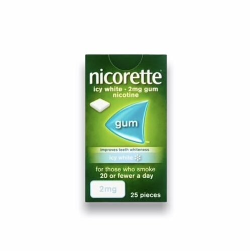 Nicorette Icy White 2mg Gum 25`s
