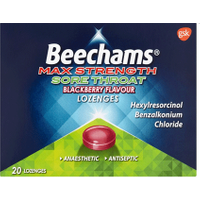 Beechams Max Strength Sore Throat Lozenges Blackberry 20`s