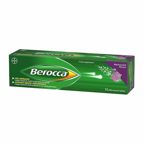 Berocca M/Vit Blackcurrant Eff Tablets 15`s
