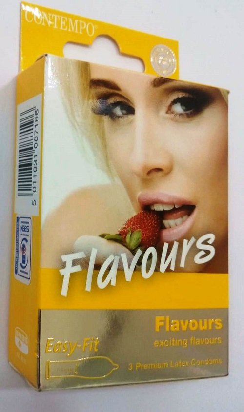Contempo Flavours Condoms 3`s