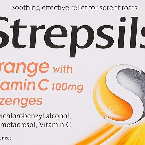 Strepsils Orange Vitamin C Lozenges 36`s