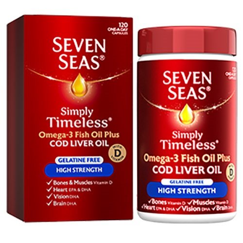 Seven Seas High Strength Once A Day Capsules 120`s