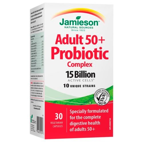Jamieson Adult 50+ Probiotic Complex Vegeterian Capsules 30`S