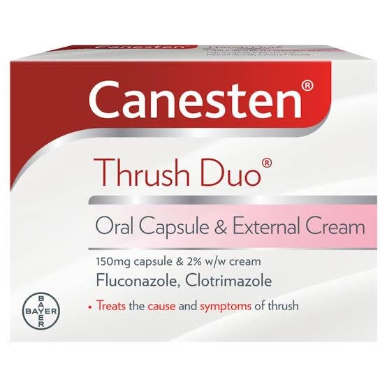 Canesten Thrush Duo Oral Capsules & External Cream Pack 1`s