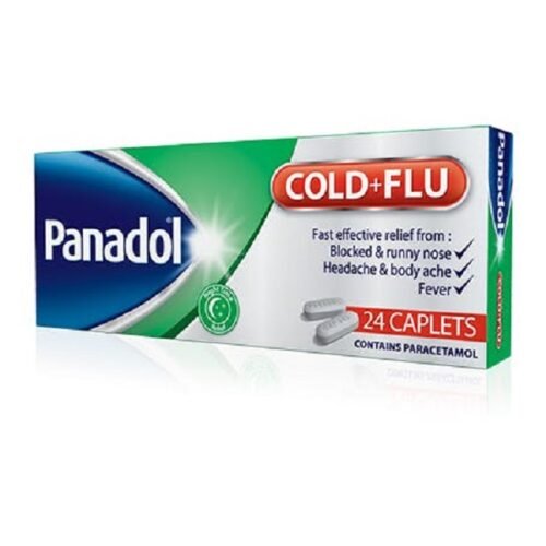 Panadol (Paracetamol) Cold And Flu Night Tablets 24`s