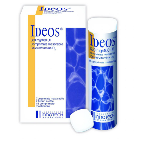 Ideos (Calcium and vitamin D) Chewable Tablets 30`s