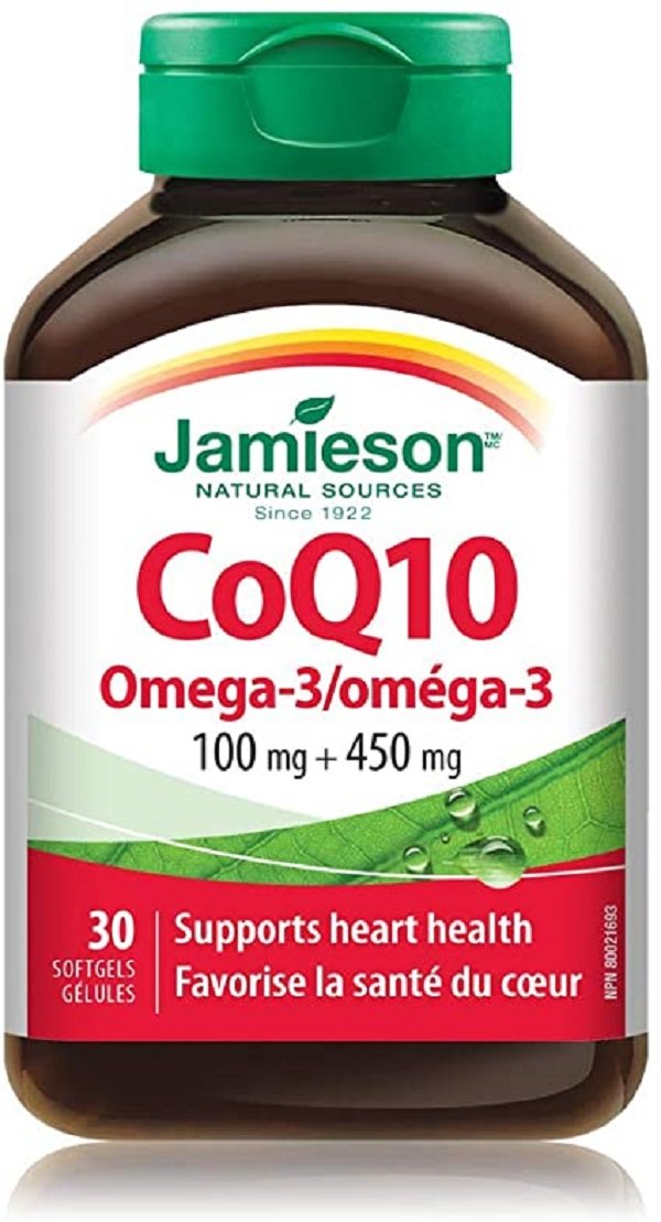 Jamieson COQ10 + Omega-3 Softgels 30`s
