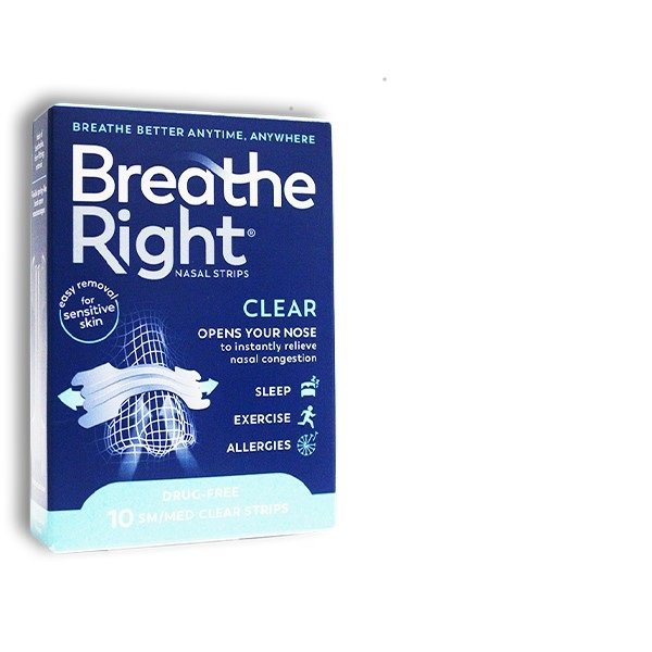 Breathe Right Nasal Strips Clear Small/Medium 10`s