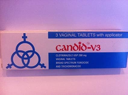 Candid (Clotrimazole) V-3 Vaginal Pessaries 3`S