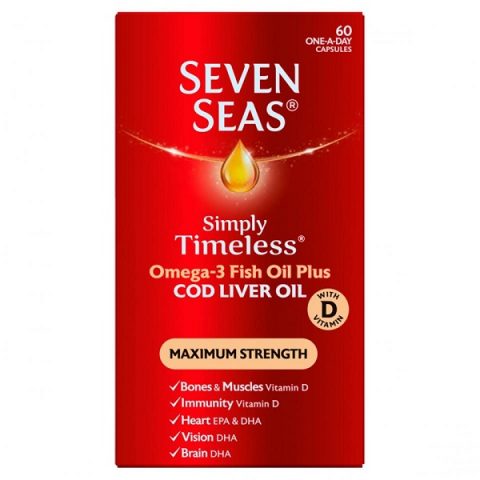 Seven Seas CLO Maximum Strength Caps 60`S - Pharmacy Direct Kenya