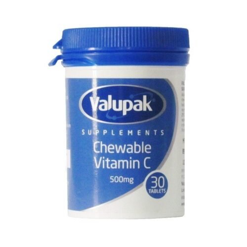 Valupak Vitamin C 500mg Chewable Tablets 30`S