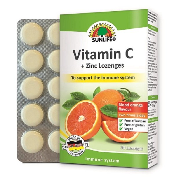 Sunlife Vitamin C 160MG + Zinc 10MG 30’S