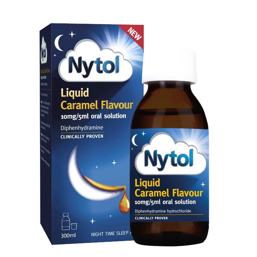 Nytol Liquid Caramel Flavour 10mg/5ml 300 Ml