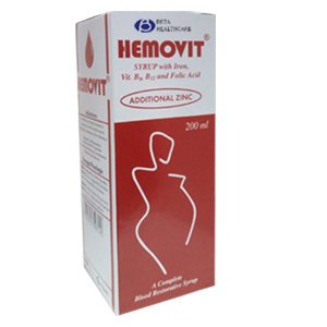 Hemovit Syrup 200ml (Haematinic syrup)