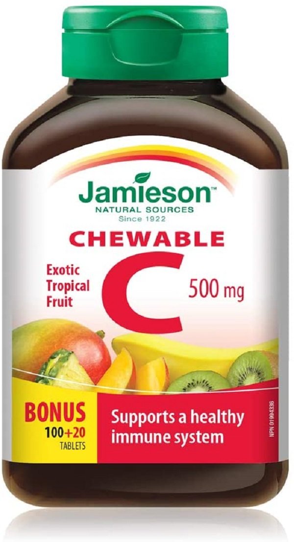 Jamieson Chewable C 500MG Tablets 120`S