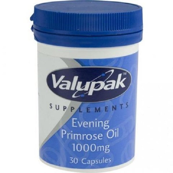 Valupak Evening Primrose Oil 1000mg Capsules 30`S