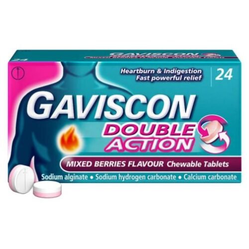 Gaviscon Double Action Mixed Berries Tablets 24`s