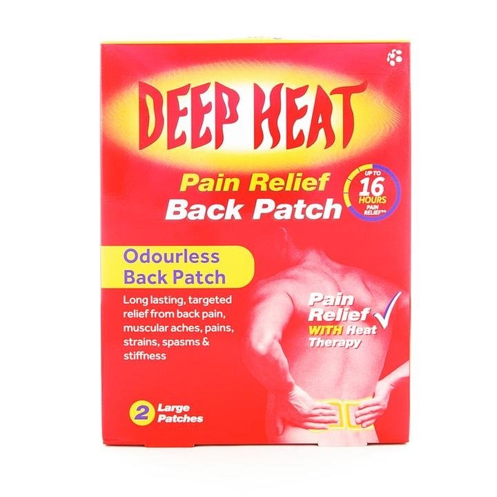 Deep Heat Pain Relief Back Patch Large 2`s