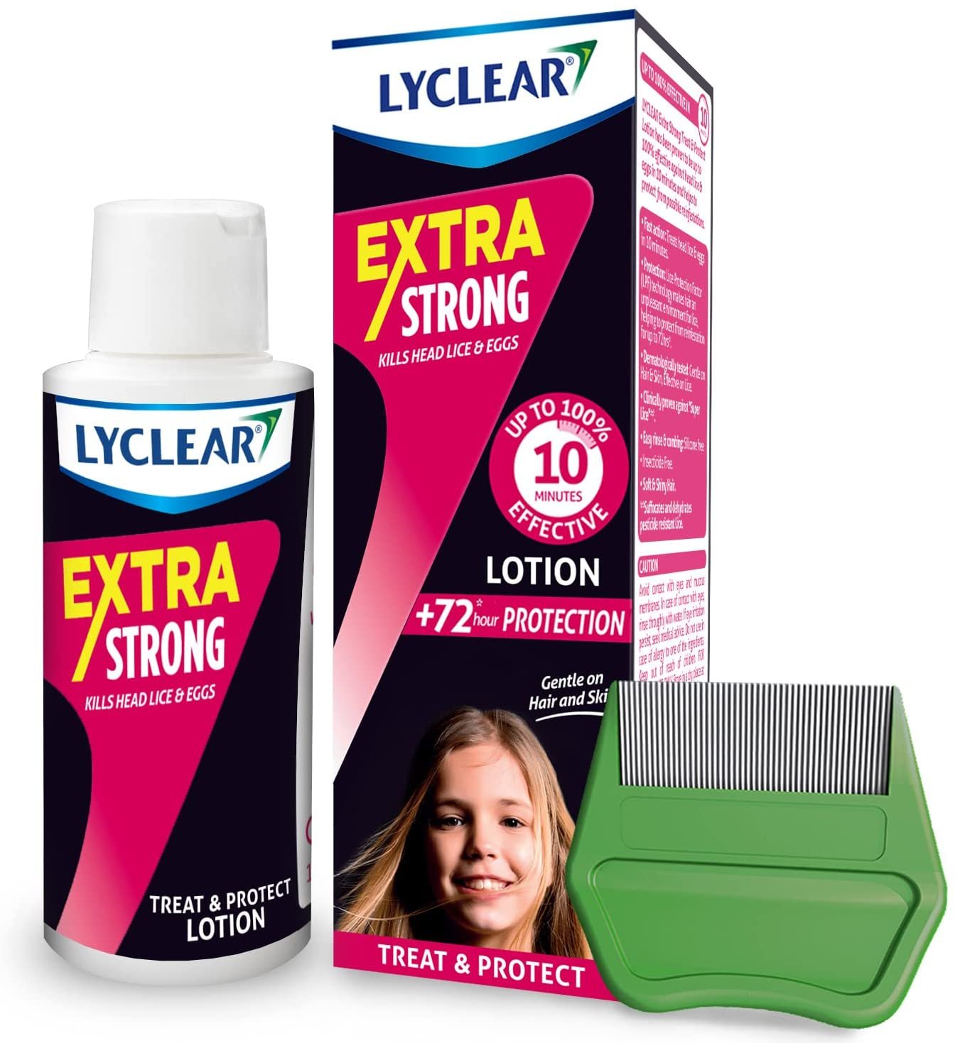 Lyclear Extra Strong Lotion + Comb 100ml