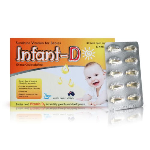 Infant-D (Vitamin D3 400IU) Capsules 30`s