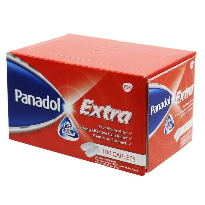 Panadol Extra With Optizorb Caplets 100`S