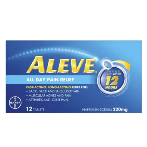 Aleve (Naproxen Sodium) 220mg Tablets 12`s